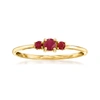 Rs Pure By Ross-simons Ruby 3-stone Ring In 14kt Yellow Gold In Red