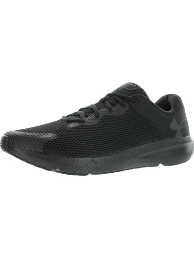 Under Armour Charged Pursuit 2 Mens Fitness Lifestyle Running Shoes In Black