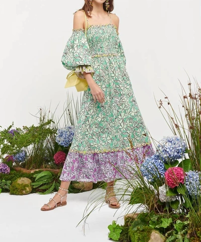 Celia B Lurleen Dress In Green In Multi