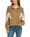 Project Social T Play It Cool Color Blocked Sweatshirt In Brown