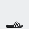 Adidas Originals Black Adilette Slides In Multi