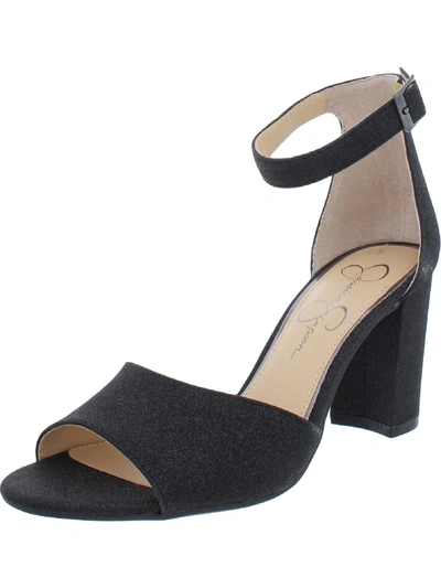 Jessica Simpson Sherron Womens Heel Sandals In Black