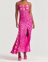 Loveshackfancy Shine Dress In Very Berry In Pink