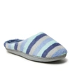 Dearfoams Womens Leslie Quilted Microfiber Terry Memory Foam Clog Slipper In White