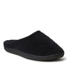 Dearfoams Womens Leslie Quilted Microfiber Terry Memory Foam Clog Slipper In Black