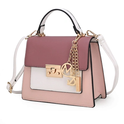 Mkf Collection By Mia K Quinzel Color-block Shoulder Handbag In Pink