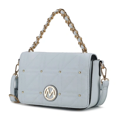 Mkf Collection By Mia K Arabella Vegan Leather Women's Shoulder Handbag In Blue