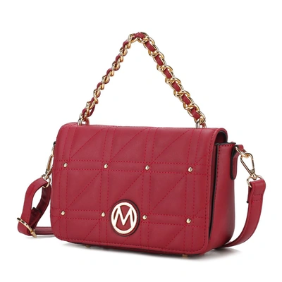 Mkf Collection By Mia K Arabella Vegan Leather Women's Shoulder Handbag In Red