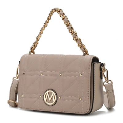 Mkf Collection By Mia K Arabella Vegan Leather Women's Shoulder Handbag In Beige