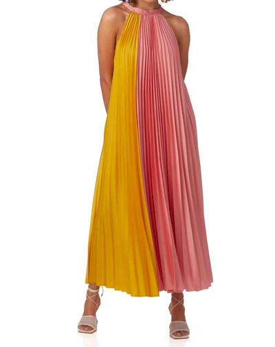 Crosby By Mollie Burch June Dress In Golden Hour In Multi