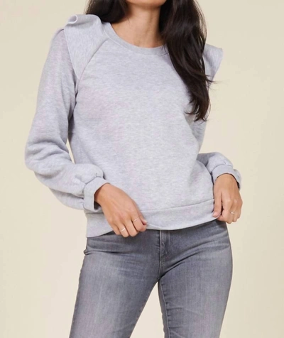 Lamade West Coaster Flutter Pullover In Heather Grey