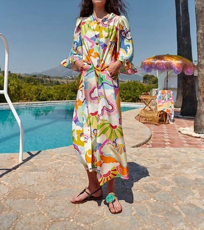 Celia B Hydra Kimono Dress In Multi