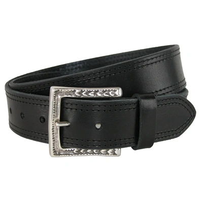 Crookhorndavis Douglas Soho Casual Pull Up Leather Jean Belt In Black