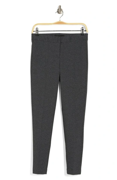 Amanda & Chelsea Amanda Slim Ankle Grid Pants In Charcoal