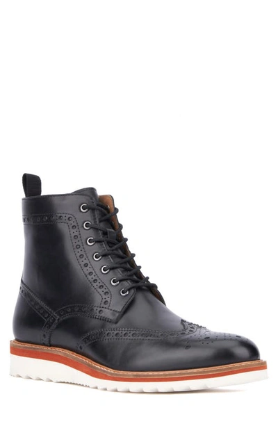 Vintage Foundry Parker Wingtip Boot In Black