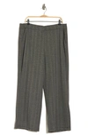 Max Studio Double Knit Wide Leg Pants In Black/ Grey/ Tp
