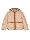 CHLOÉ NEUTRAL FLORAL-EMBROIDERY QUILTED JACKET