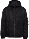 PRADA RE-NYLON BLOUSON HOODED JACKET - MEN'S - NYLON