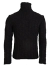 DOLCE & GABBANA DOLCE & GABBANA BROWN WOOL KNIT TURTLENECK PULLOVER MEN'S SWEATER