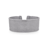 Alor Grey Cable Cuff Essentials 12-row Cuff In Grey