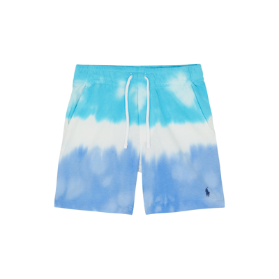 Polo Ralph Lauren Kids' Tie-dye Spa Terry Short In Blue
