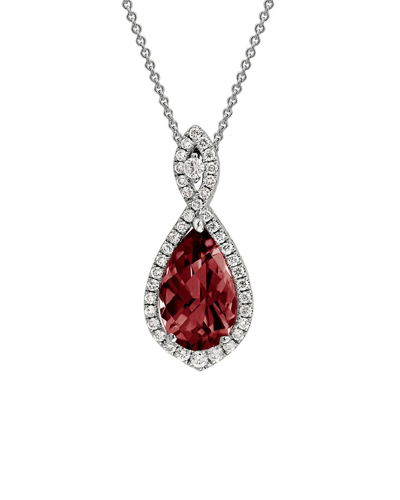 Diamond Select Cuts 14k 2.85 Ct. Tw. Diamond & Garnet Necklace