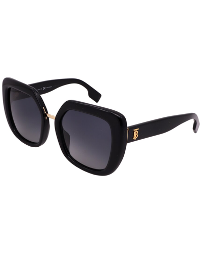 Burberry Women's Be4315f 53mm Polarized Sunglasses In Black