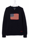 Polo Ralph Lauren Sweater Flag In Blue