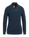 H953 Man Sweater Blue Size 44 Merino Wool