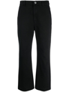 CHRISTIAN WIJNANTS PANJAD COTTON CROPPED TROUSERS