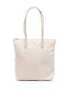 Agnès B. Logo-print Canvas Tote Bag In Neutrals