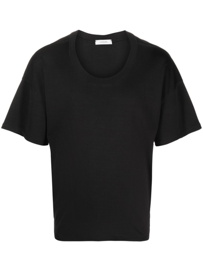 Lemaire Ribbed T-shirt In Ink