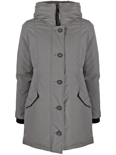 Canada Goose Parka Hooded Front Pockets In Grey