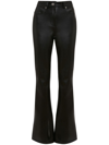 JW ANDERSON FOUR-POCKET LEATHER FLARED TROUSERS