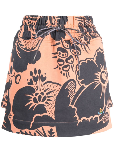 Vivienne Westwood Boxer A-line Miniskirt In Multi