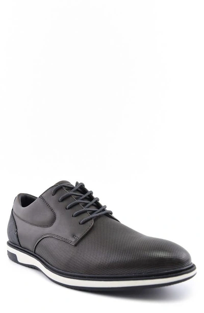 Aldo Norton Perforated Derby In Charcoal Synthetic