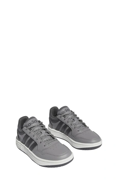 Adidas Originals Big Kids Hoops 3.0 Casual Basketball Sneakers From Finish Line In Grey Three/carbon/grey Six