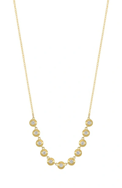 Bony Levy Monaco Diamond Frontal Necklace In 18k Yellow Gold