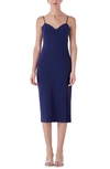 Endless Rose Women's Strappy Midi Pencil Dress In Navy