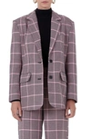 ENDLESS ROSE HOUNDSTOOTH CHECK BLAZER