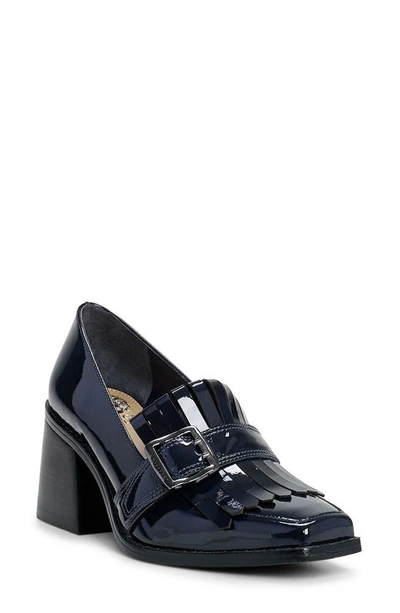 Vince Camuto Sedna Pump In Deep Navy Brushed Patent