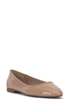 Vince Camuto Minndy Flat In Dark Blush Patent