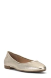 Vince Camuto Minndy Flat In Light Gold Metallic