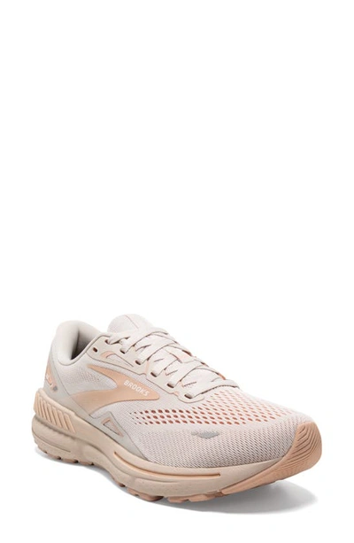 Brooks Adrenaline Gts 23 Sneaker In Crystal Gray,vanilla White