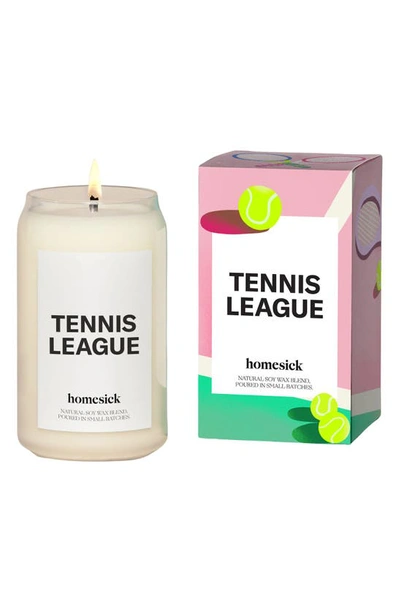 Homesick Tennis League Candle In White