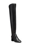 Stuart Weitzman Flare Block Heel Over The Knee Boot In Black