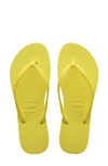 Havaianas Slim Flip Flop In Pixel Yellow