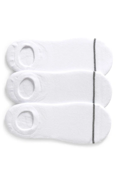 Nordstrom 3-pack Everyday No Show Socks In White