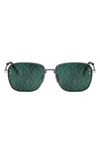 Dior Cd Diamond S4u 55mm Geometric Sunglasses In Crl