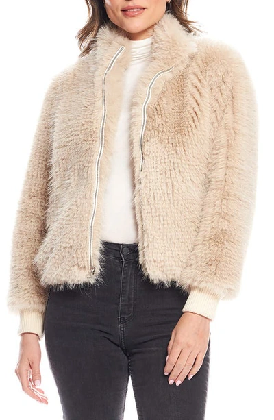 Donna Salyers Fabulous-furs Parkside Faux Fur Bomber Jacket In Champ